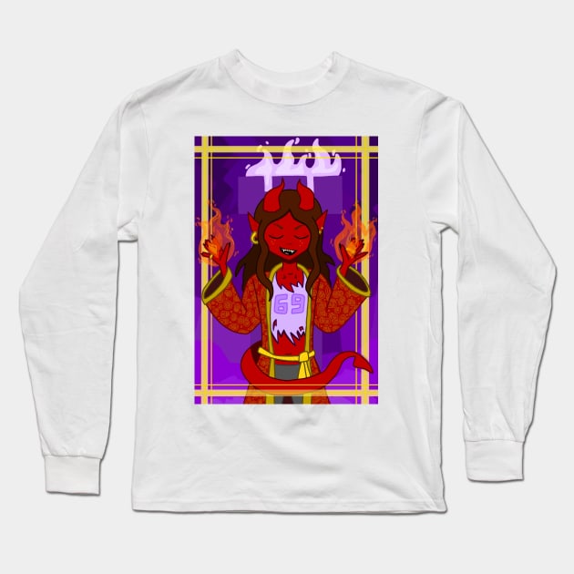 Mavrus Tarot Card Long Sleeve T-Shirt by Giraffengoggles